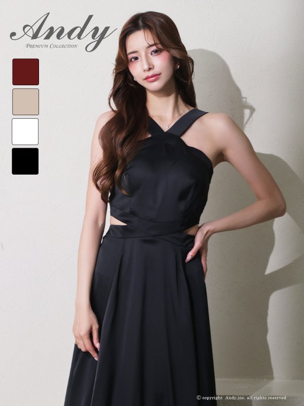 ブラック モデル：あみ　身長：163cm　着用サイズ：Sサイズ