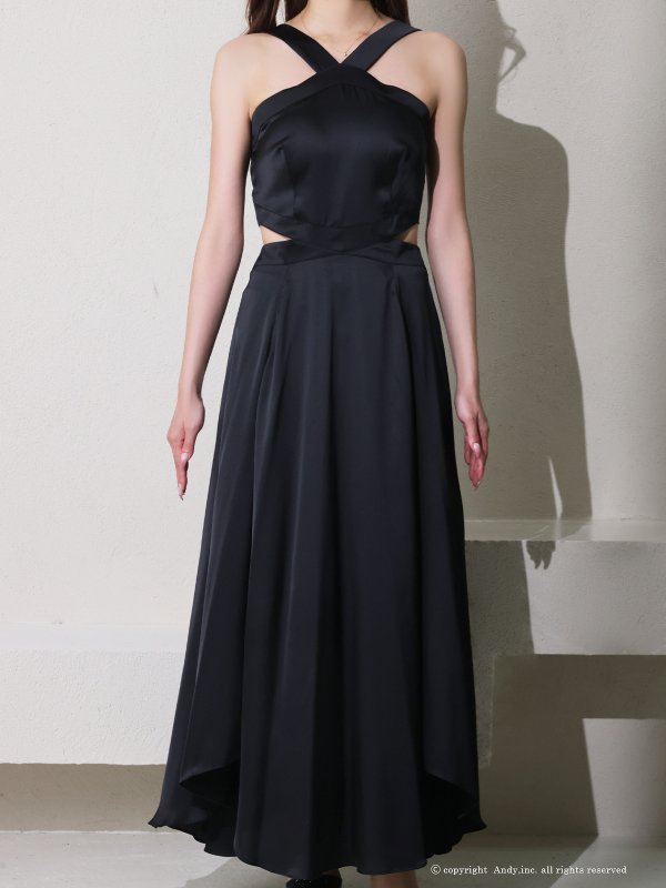 ブラック モデル：あみ　身長：163cm　着用サイズ：Sサイズ