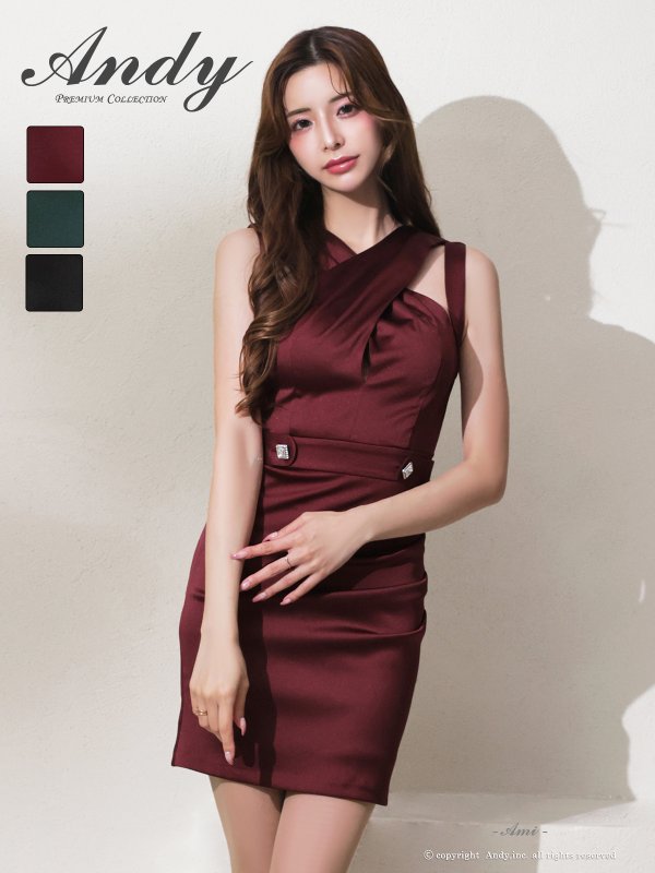 ワインレッド　 モデル：あみ　身長：163cm　着用サイズ：Sサイズ