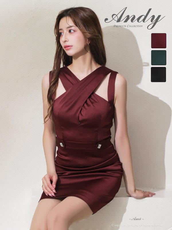 ワインレッド　 モデル：あみ　身長：163cm　着用サイズ：Sサイズ