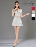 ホワイト　モデル：あみ　身長：163cm　着用サイズ：Sサイズ
