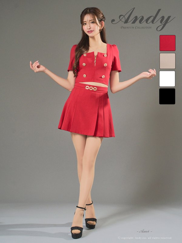 ワインレッド　モデル：あみ　身長：163cm　着用サイズ：Sサイズ