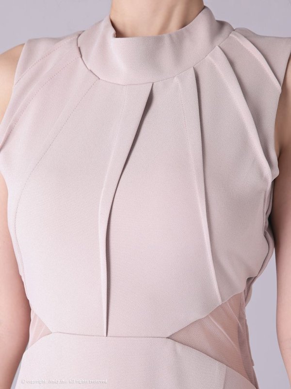 画像6: 【ANDY/アンディ】ワンカラー/ カットアウト/ ハイネック/ バックリボン/ ノースリ/ タイト/ ミディアム/ミニドレス/ キャバドレス[OF05]