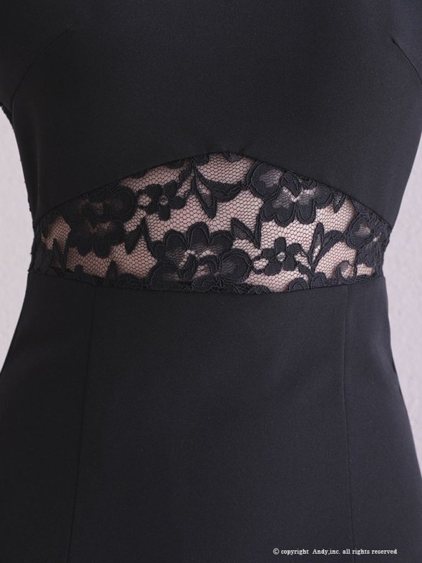 画像23: 【Andy /アンディ】レース切替 / アシメデザイン/ 袖あり/ 五分袖/ 膝丈/ タイト/ ミディアムドレス/ キャバドレス[OF05]