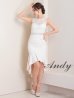 画像11: 【Andy ANDY Fashion Press 15 COLLECTION 02】フラワーレース/ ウエストシアー/ ノースリーブ/ マーメイド/ テールカット/ フリル/ ミディアムドレス/ キャバドレス[OF05]