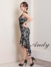画像4: 【Andy ANDY Fashion Press 15 COLLECTION 02】フラワーレース/ ウエストシアー/ ノースリーブ/ マーメイド/ テールカット/ フリル/ ミディアムドレス/ キャバドレス[OF05]