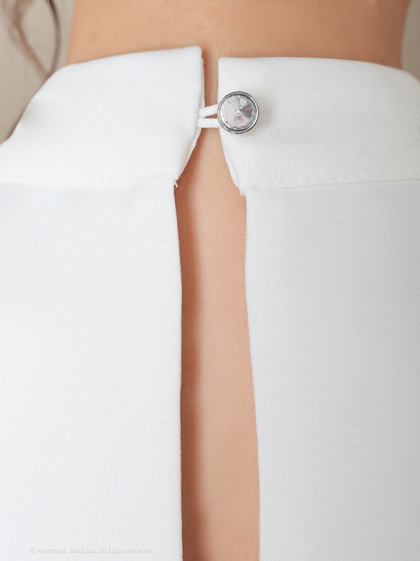 画像16: 【ANDY/アンディ】ジップデザイン/ シンプル/ ワンカラー/ セットアップ/ ハイネック/ ノースリーブ/ フレア/ ミニドレス/ キャバドレス[OF05]