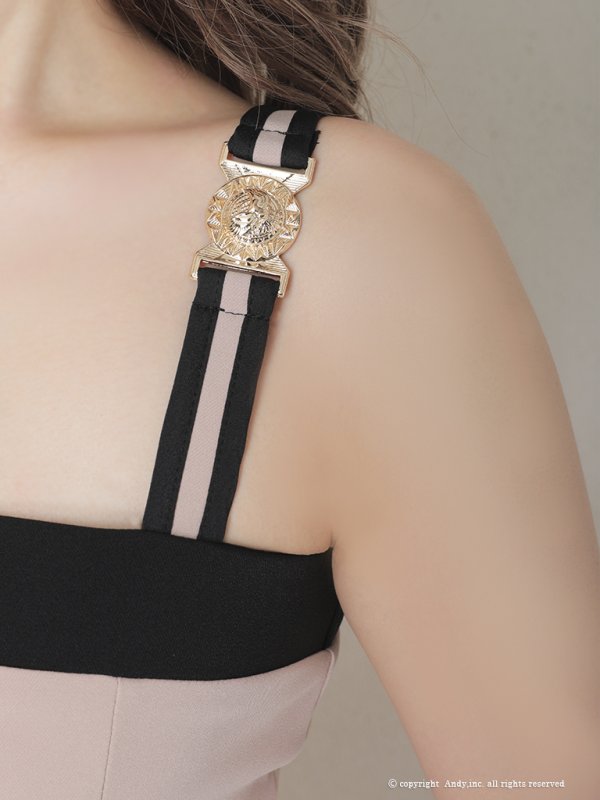 画像14: 【ANDY/アンディ】バイカラー/ パールボタン/ キャミソール/ タイト/ ミニドレス/ キャバドレス[OF05]