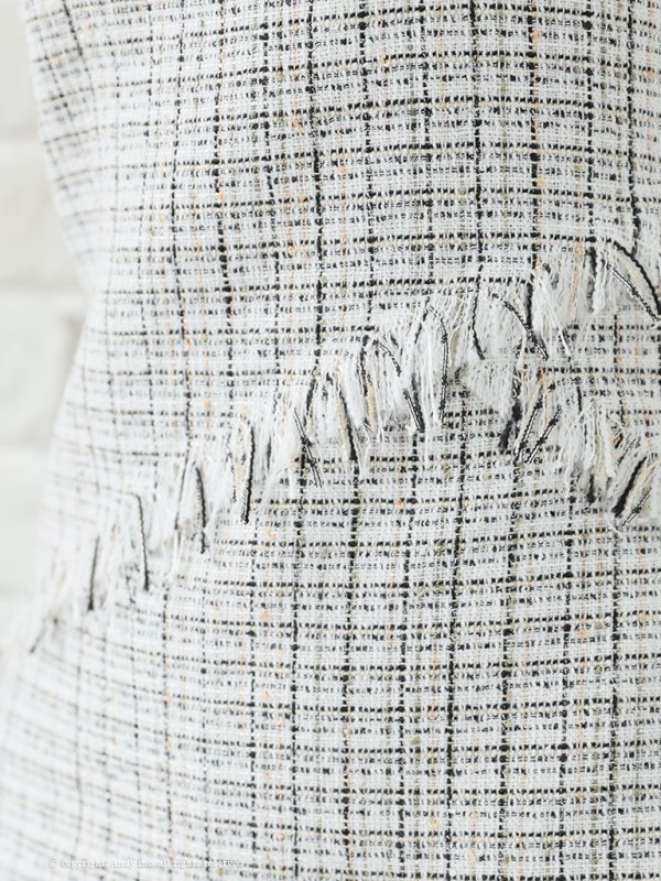 画像7: 【ANDY/アンディ】ツイード/ ボタン/ フリンジ/ ノースリーブ/ Aライン/ フレア/ ミニドレス/ キャバドレス[OF05]