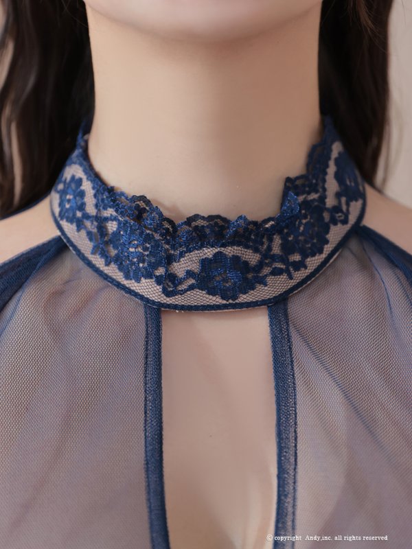 画像25: XSサイズあり【ANDY/アンディ】シアー/ レース/ マーメイド/ アシンメトリー/ 裾フリル/ パールボタン/ 袖あり/ 長袖/ ミニドレス/ キャバドレス[OF05]