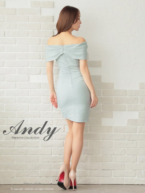 画像25: 【ANDY/アンディ】アシメデザイン/ オフショル/ シンプル/ ワンカラー/ タック/ アシメ/ タイト/ ミニドレス/ キャバドレス[OF05]