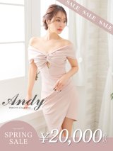 【決算SALE開催中！! 】【ANDY/アンディ】アシメデザイン/ オフショル/ シンプル/ ワンカラー/ タック/ アシメ/ タイト/ ミニドレス/ キャバドレス[OF05]