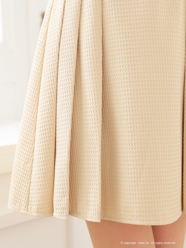 画像19: XSサイズあり【ANDY/アンディ】フロントジップ/ バイカラー/ ベルト/ ノースリーブ/ フレア/ ミニドレス/ キャバドレス[OF05]