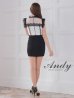 画像12: 【ANDY/アンディ】レース/ 切替/ ノースリーブ/ ウエストリボン/ タイト/ ミニドレス/ キャバドレス[OF05]