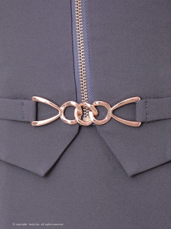 チャコールグレー　モデル：あみ　身長：163cm　着用サイズ：Sサイズ