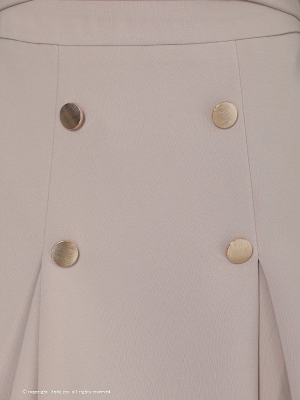 画像7: XSサイズあり【ANDY/アンディ】フロントジップ/ 半袖/ 袖あり/ ストレッチ/ ボックスプリーツ/ フレア/ セットアップ/ ミニドレス/ キャバドレス[OF05]