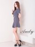 画像43: XSサイズあり【ANDY/アンディ】フロントジップ/ 半袖/ 袖あり/ ストレッチ/ ボックスプリーツ/ フレア/ セットアップ/ ミニドレス/ キャバドレス[OF05]