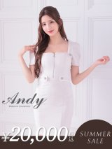 【サマーセール開催中！! 】XSサイズあり【ANDY/アンディ】スクエアネック/ フロントジッパー/ 半袖/ 袖あり/ バックリボン/ タイト/ ミニドレス/ キャバドレス[OF05]