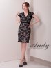 画像8: 【ANDY/アンディ】フラワーレース/総レース/ 半袖/ 袖あり/ タイト/ リボン/ ミニドレス/ ワンピース/ キャバドレス[OF05]