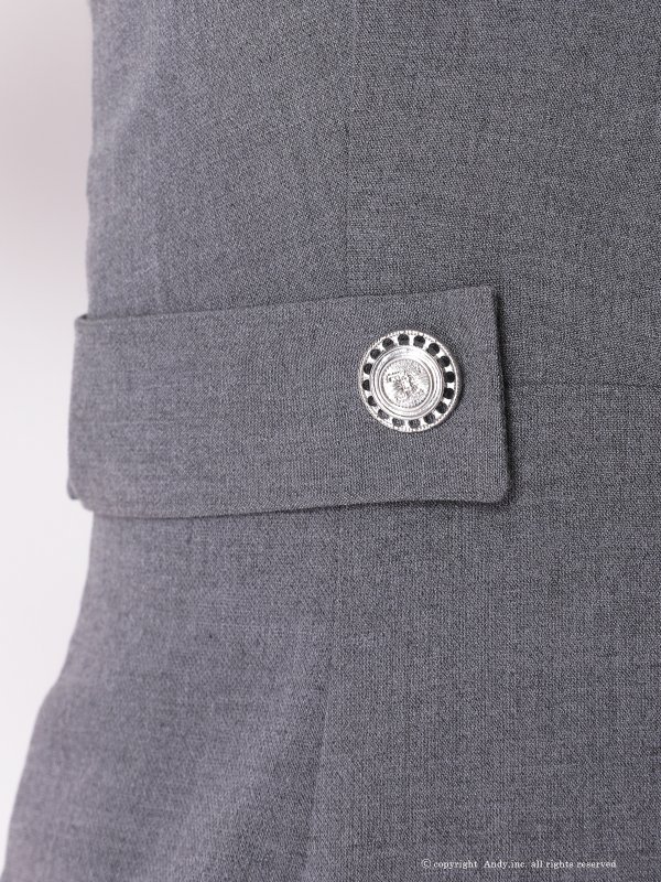 グレー  モデル:七瀬みほ 身長:162cm 着用サイズ:Sサイズ