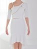 ホワイト モデル：七瀬みほ　身長：162cm　着用サイズ：Sサイズ