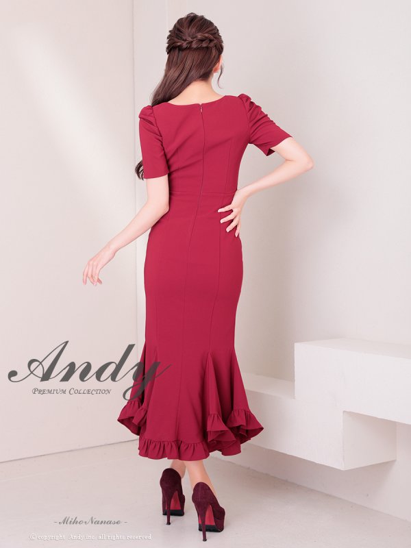 ワインレッド モデル:七瀬みほ 身長:162cm 着用サイズ:Sサイズ