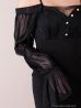 ブラック モデル：七瀬みほ　身長：162cm　着用サイズ：Sサイズ