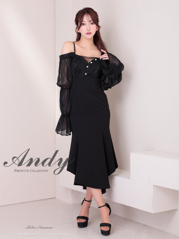 ブラック モデル:七瀬みほ 身長:162cm 着用サイズ:Sサイズ