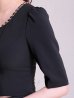 ブラック モデル：あみ　身長：163cm　着用サイズ：Sサイズ