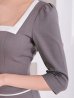グレーホワイト モデル：七瀬みほ　身長：162cm　着用サイズ：Sサイズ