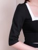 ブラックホワイト モデル：あみ　身長：163cm　着用サイズ：Sサイズ