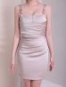 ベージュ　モデル：あみ　身長：163cm　着用サイズ：Sサイズ