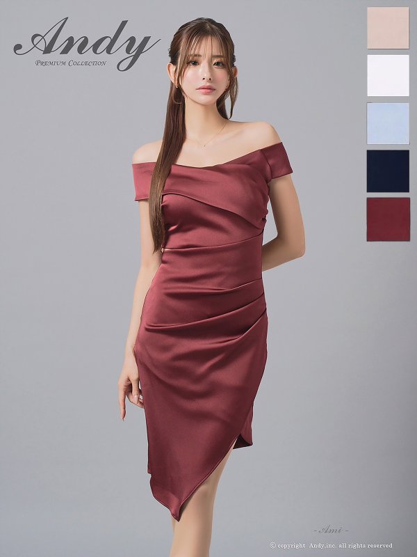 ワインレッド　モデル：あみ　身長：163cm　着用サイズ：Sサイズ