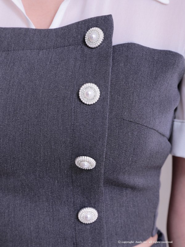 グレー モデル：あみ　身長：163cm　着用サイズ：Sサイズ