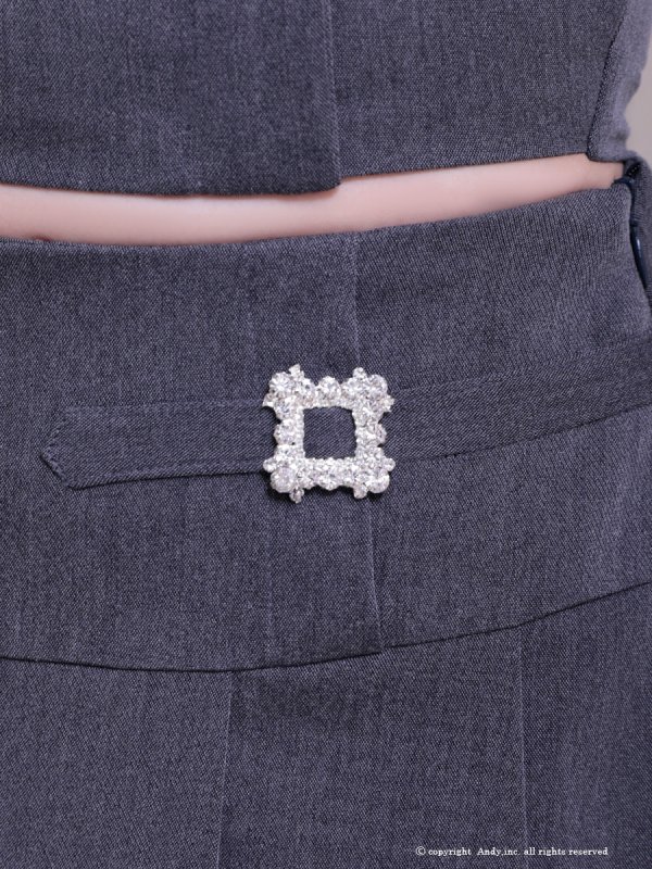 グレー モデル：あみ　身長：163cm　着用サイズ：Sサイズ