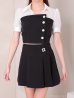 ブラック モデル：七瀬みほ　身長：162cm　着用サイズ：Sサイズ