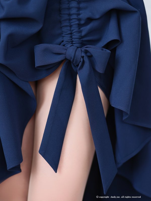 ネイビー　モデル：あみ　身長：163cm　着用サイズ：Sサイズ
