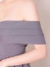 グレー モデル：あみ　身長：163cm　着用サイズ：Sサイズ