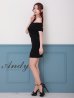 ブラック モデル：あみ　身長：163cm　着用サイズ：Sサイズ