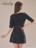 ブラック　モデル：七瀬みほ　身長：162cm　着用サイズ：Sサイズ