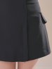 ブラック　モデル：七瀬みほ　身長：162cm　着用サイズ：Sサイズ