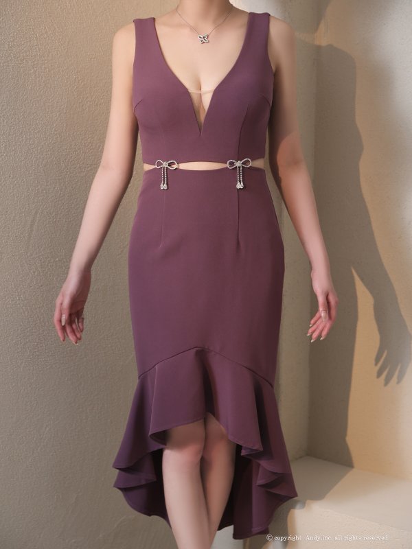 パープル　モデル：せいは　身長：160cm　着用サイズ：Sサイズ