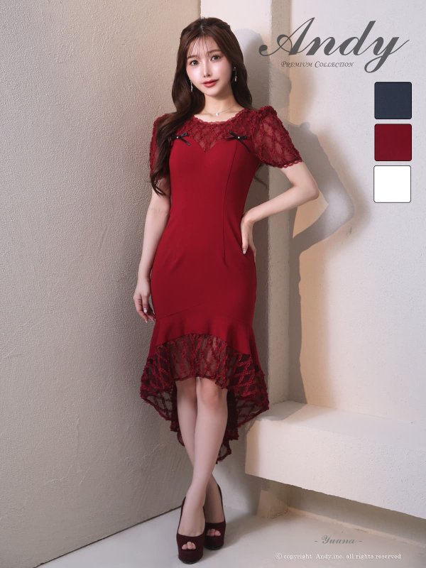 ワインレッド　モデル：ゆうな　着用サイズ：Sサイズ