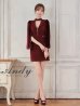 ワインレッド モデル:あすか 身長:170cm 着用サイズ:Sサイズ