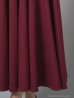 ワインレッド　モデル：あみ　身長：163cm　着用サイズ：Sサイズ