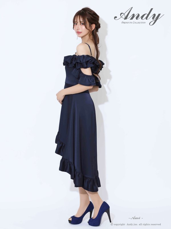 ネイビー　モデル：あみ　身長：163cm　着用サイズ：Sサイズ