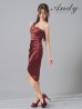 ワインレッド　モデル：あみ　身長：163cm　着用サイズ：Sサイズ