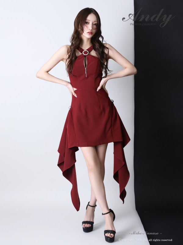 バーガンディ モデル：七瀬みほ　身長：162cm　着用サイズ：Sサイズ