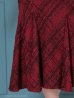 ワインレッド　モデル：まい　着用サイズ：Sサイズ