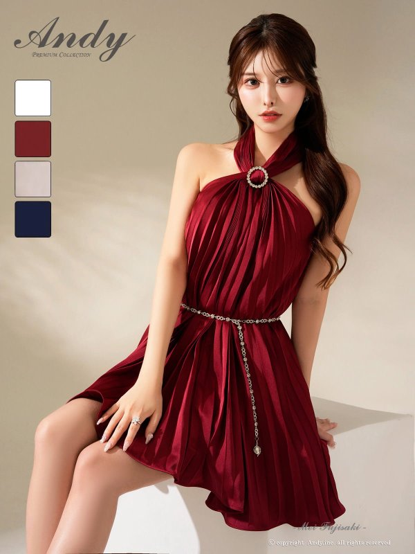 バーガンディー　モデル：藤咲めい　着用サイズ：Sサイズ